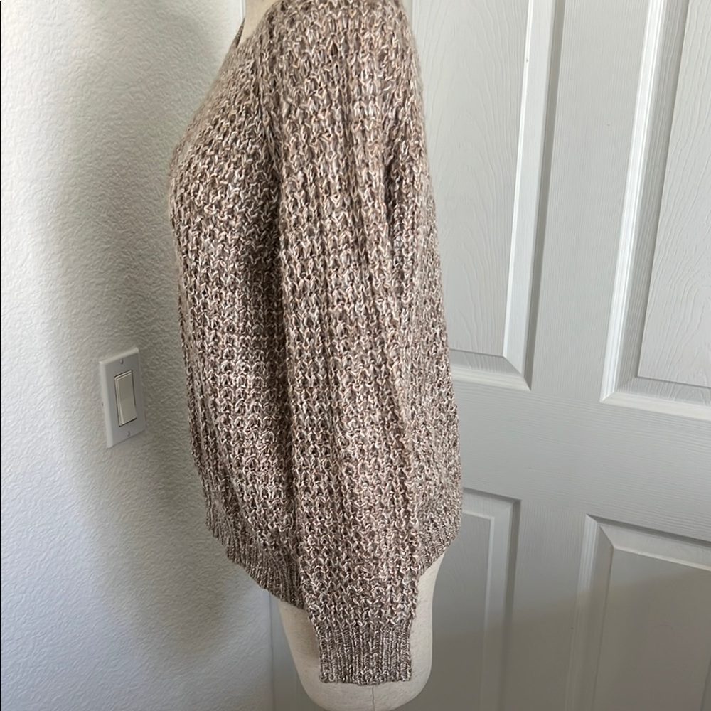Joie Cream Chunky Knit Crew & Scoop Necks Sweater - Picture 2 of 5